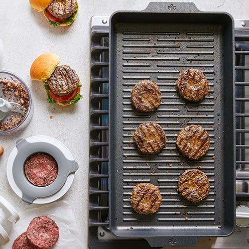 Nonstick Double Burner Grill