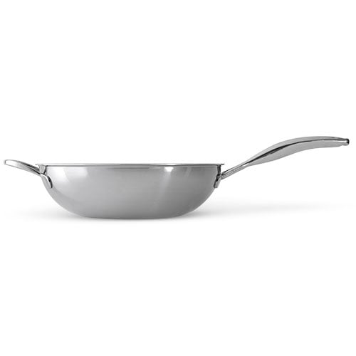 NIB~PAMPERED CHEF~Stainless Steel Nonstick WOK~FREE SHIP 