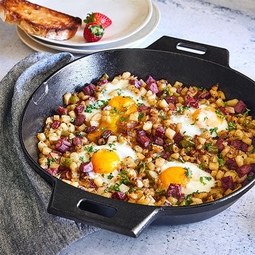 Pre-Seasoned Cast Iron Skillet (12-Inch) with Glass Lid and Handle Cover  Oven Safe Cookware 