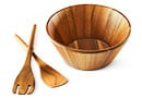 Wood Salad Bowl & Servers Set