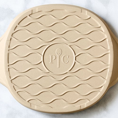 Pampered Pizza Stone Round Baking Rack 13" Chef Oven Natural Large NEW 