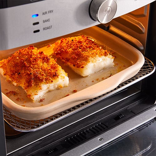 Details about   Pampered Chef SMALL STONE BAR PAN Fits in our Deluxe Air Fryer Most Toaster Oven 