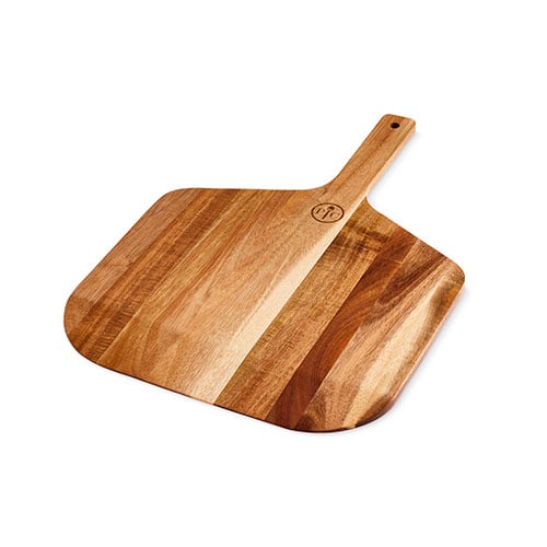 Wooden Sliding Pizza Peel with Handle Hanging Pizza Cutting Board