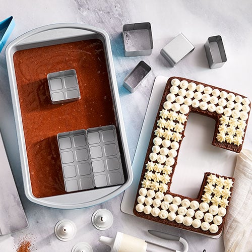 Numbers and Letters Cake Pan