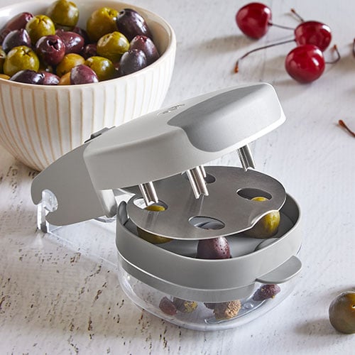 Norpro Handheld Cherry/Olive Pitter For Preserving Canning  With Stem End Up 