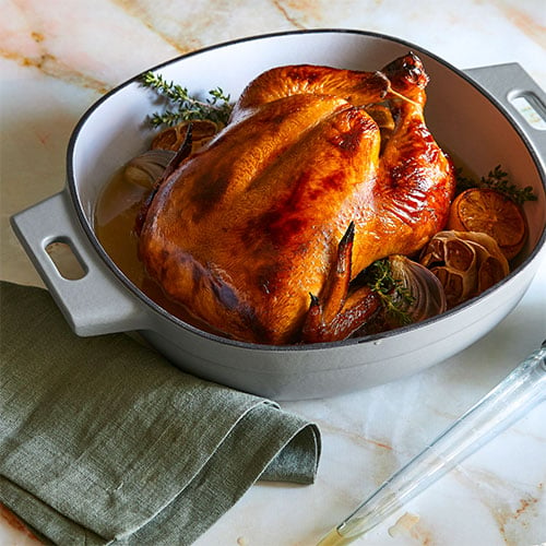 Enameled Cast Iron Skillet with Lid - Shop