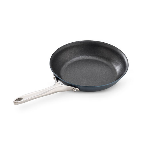 Better Chef 14 in. Aluminum Nonstick Frying Pan in Gray with Glass