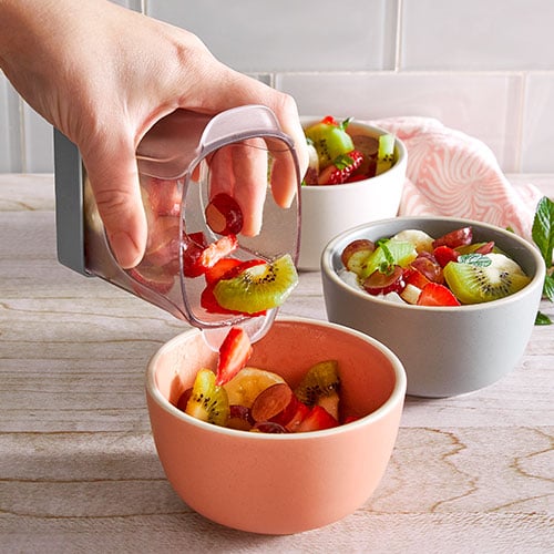 Instant Food Chopper 3 PCS Cup Slicer 2023 New Fruit Slicer Egg Slicer  Stainless Steel Strawberry Slicer Quickly Making Fruit Vegetable Strawberry