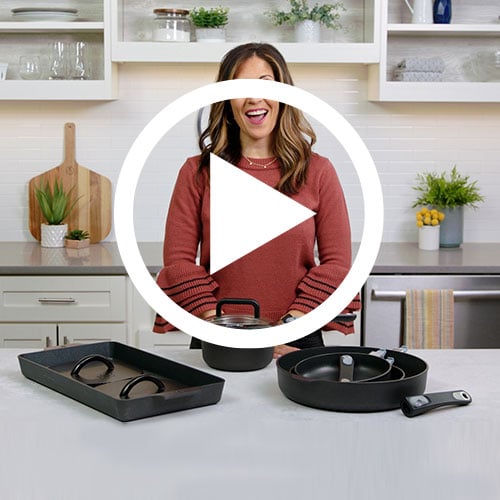 Play Nonstick Double Burner Grill & Grill Press Set Video