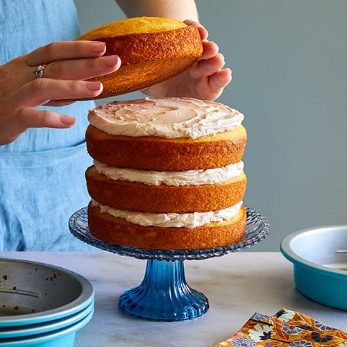 Set Of 4 Tier Round Cake Tins, 5 Deep Cake Tins