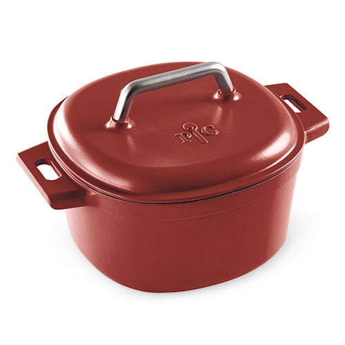 Lodge Cast Iron Dutch Oven - Red, 6 qt - Foods Co.