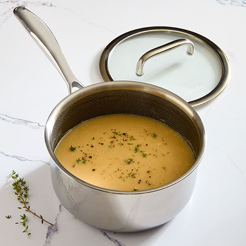 3-qt. (2.8-L) Stainless Steel Nonstick Sauce Pan