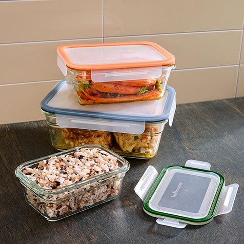 Leakproof Glass Container Set