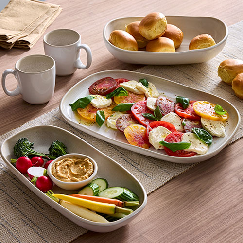 Long Platter & Sauce Cup Set