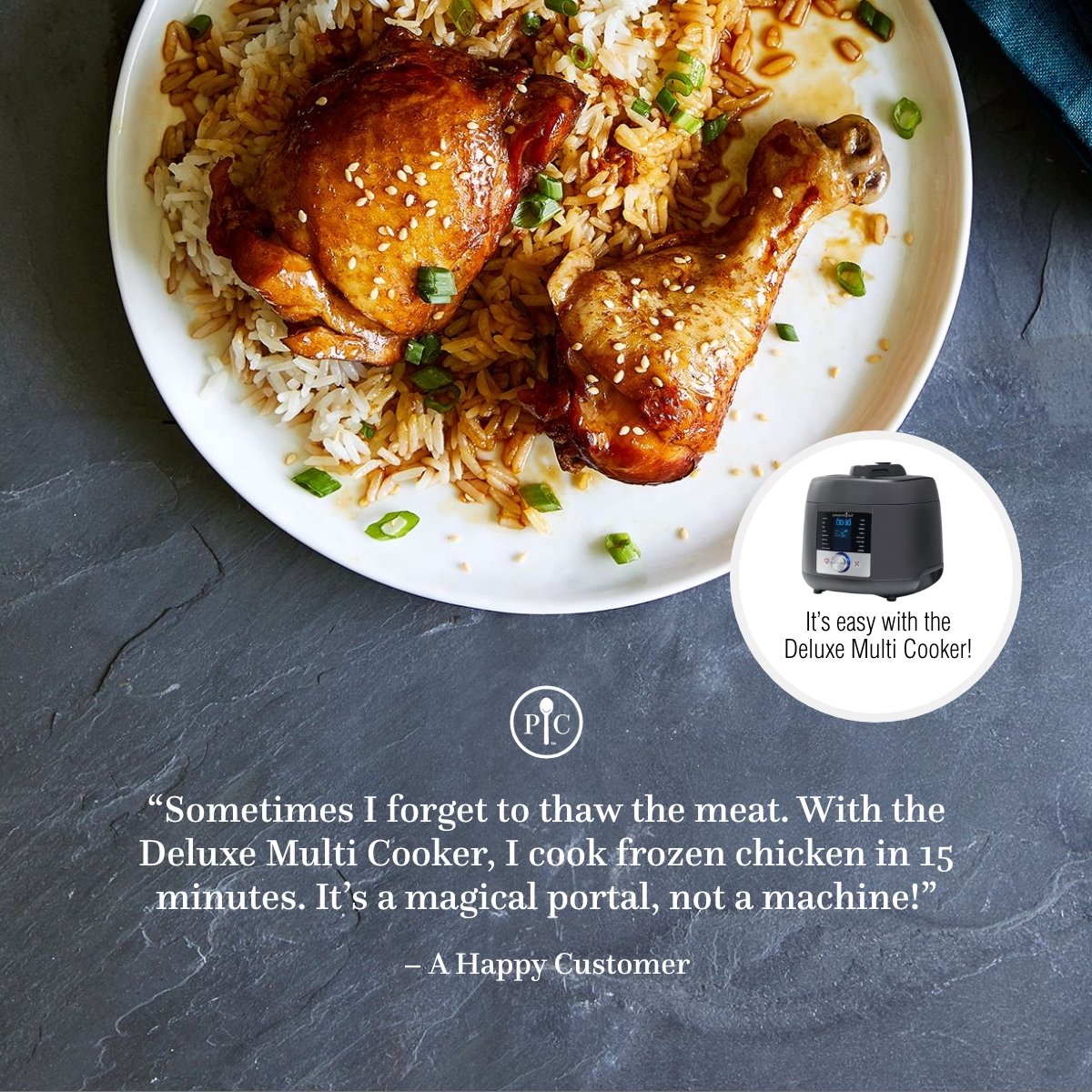 Deluxe Multi Cooker w/ Lid