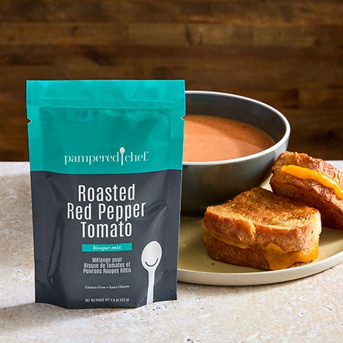 Roasted Red Pepper Tomato Bisque Mix - Shop | Pampered Chef US Site