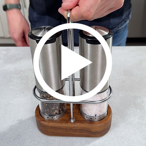 Play Electric Salt & Pepper Grinder Set Video