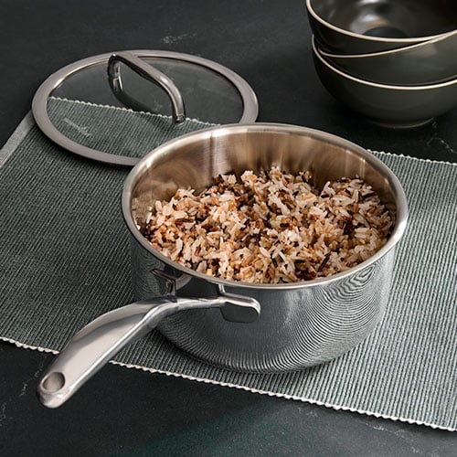 3-qt. (2.8-L) Stainless Steel Sauce Pan