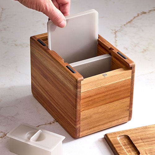 Pampered Chef カトラリーセット 18本 専用木箱入り Wood Utensil Organizer - Shop | Pampered Chef US Site