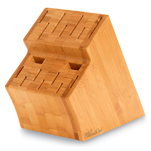 Bamboo Knife Block Shop Pampered Chef US Site