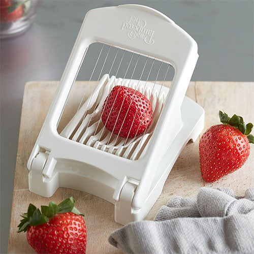 Cup Slicer Fruit Slicer Egg Slicer Stainless Steel Strawberry Slicer 