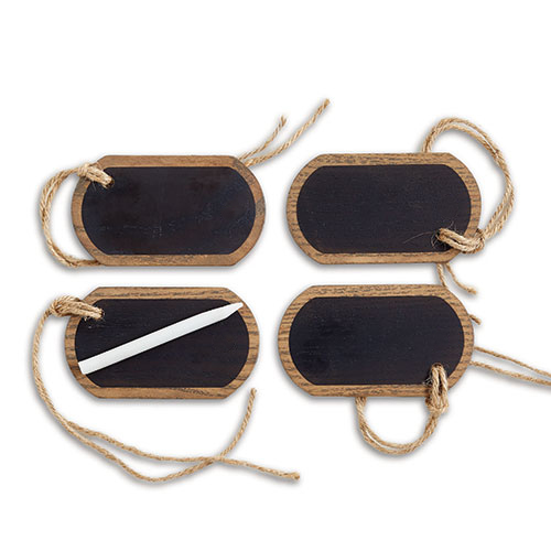 Ash Wood & Chalkboard Tags