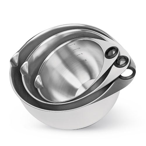 Bombay Stainless Steel Prep Bowls with Lids - Set of 4