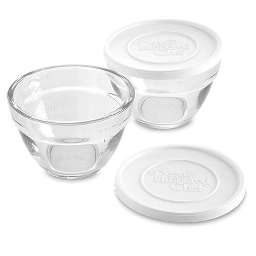 Pampered Chef 1 Cup Prep Bowl Set