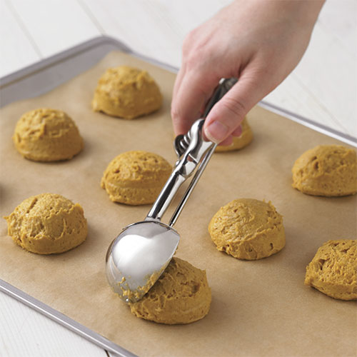 Cookie Scoop Set - Include 1 Tbsp/ 2 Tbsp/ 3Tbsp - 3 PCS Cookie Scoops for  Baking - Cookie Dough Scoop - Made of 18/8 Stainless Steel,Black 