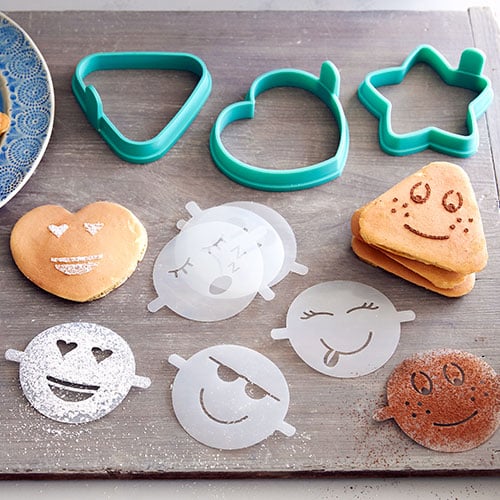 Easy Pancake Molds With Emoji Stencils