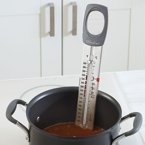 Candy Thermometer With Clip - Fahrenheit & Celsius Scales For Candy Making