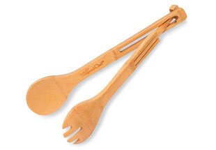 Bamboo Serving Tongs