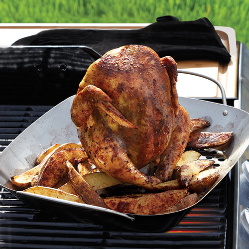 BBQ Roasting Pan & Can Holder Shop Pampered Chef US Site