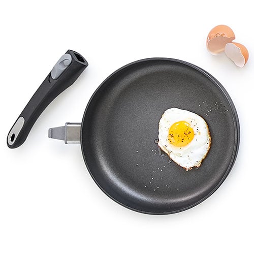 Non Stick Frying Pan Coating 5 Layers Bottom Soft Handle Frying Pan Fried Eggs 