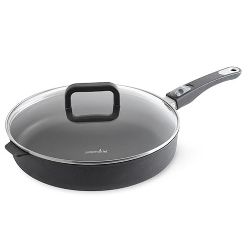 Details about   Pampered Chef 12" Nonstick Skillet With Lid 