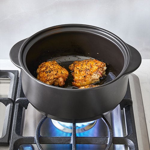 Pampered Chef Rockcrok 2.5 qt Everyday Pan