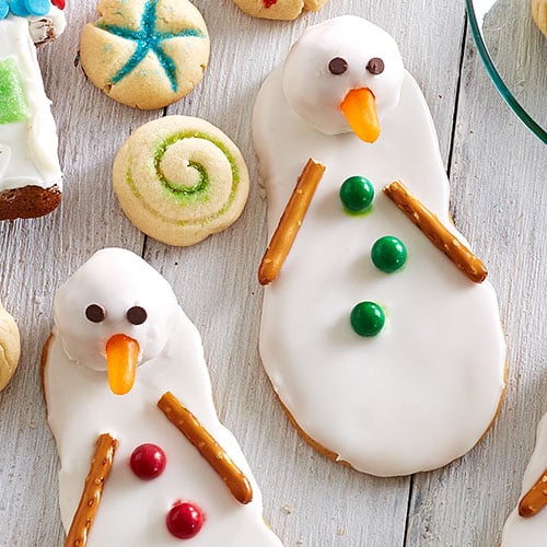 Melted Snowman Cookies
