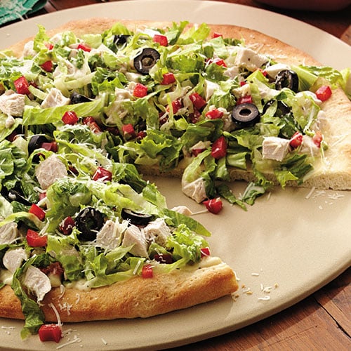Chicken Caesar Salad Pizza