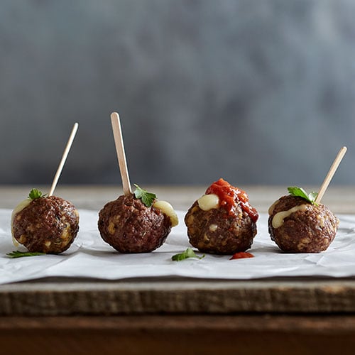 Cheese Stuffed Italian Meatballs