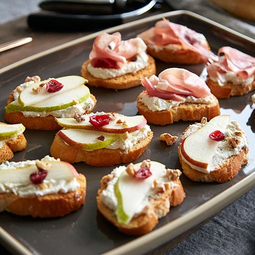 Crostini with Lemon-Basil Ricotta Spread