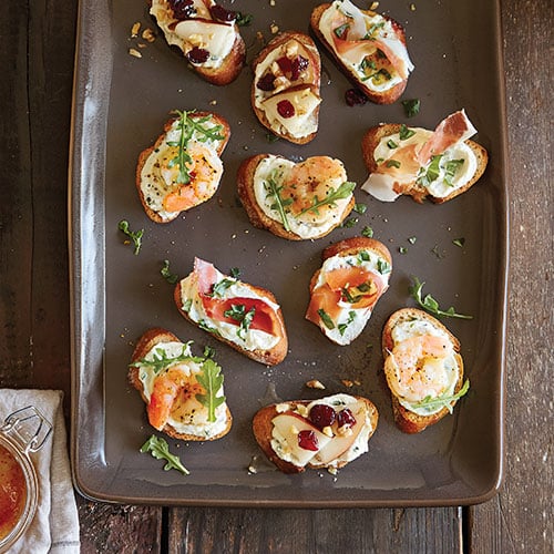 Crostini with Lemon-Basil Ricotta Spread - Recipes | Pampered Chef Canada Site