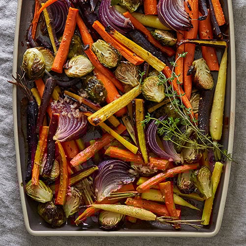Roasted Vegetable Salad with Cider Vinaigrette Recipes Pampered