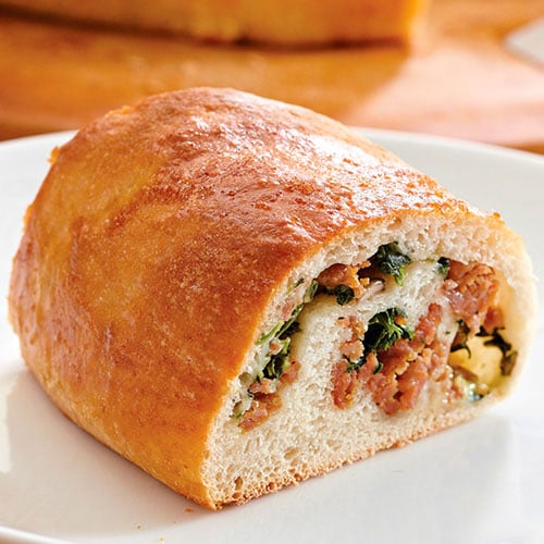 Stuffed Spinach and Sausage Roll Recipes Pampered Chef US Site