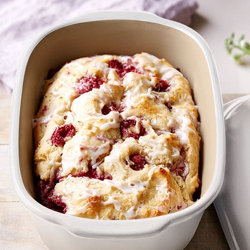 Berry Ricotta Cake with Lemon Glaze