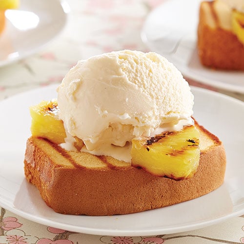 Grilled Pineapple Pound Cake