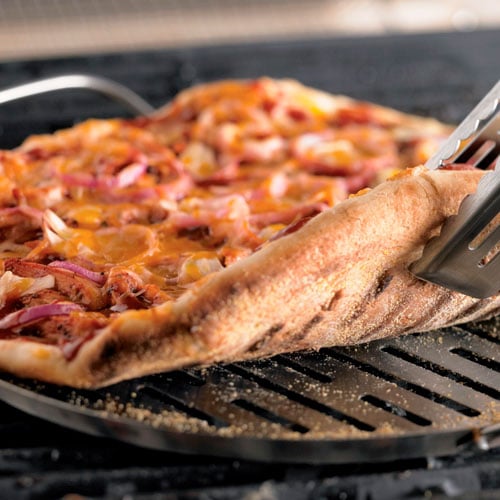 Cooking pizza on the grill with a pizza stone sale
