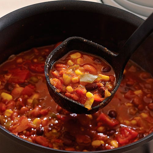 Three Bean Vegetarian Chili