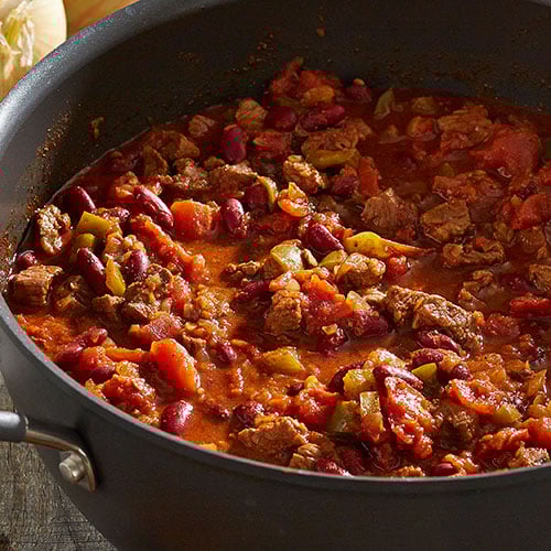 Chunky Beef & Bean Chili Recipes Pampered Chef US Site