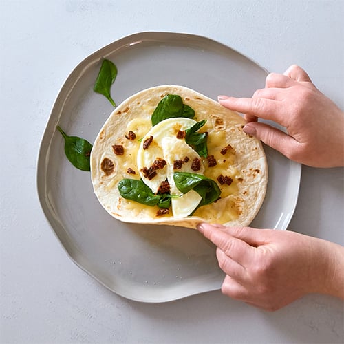 Egg White & Spinach Wrap