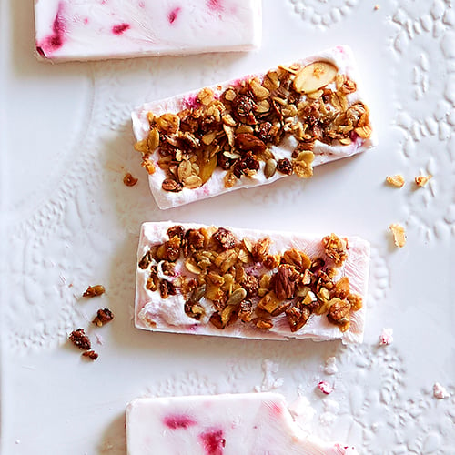 Strawberry Frozen Yogurt Bars